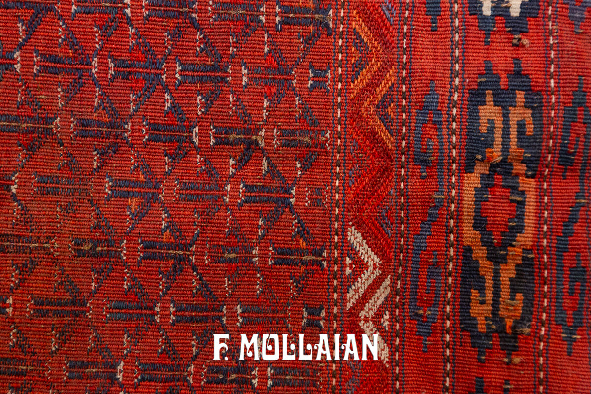 Antique Kilim Rug Giajim Red Color n°:224400